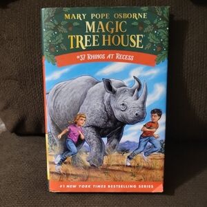 The Magic Tree House - 37 Rhinos At Recess By Mary Pope Osborne HardCover